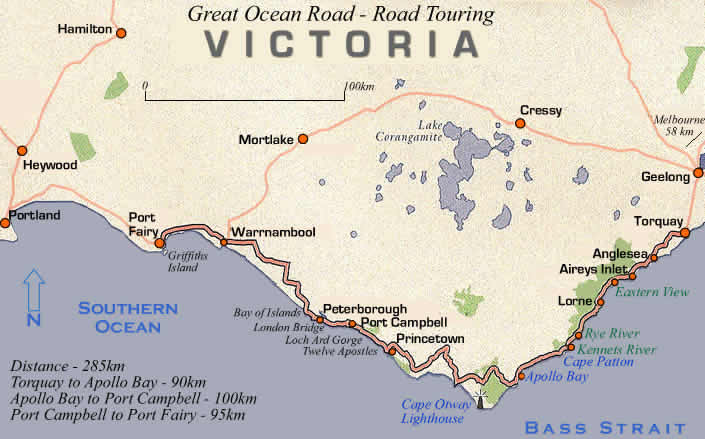 great-ocean-road-road-map-victoria-australia