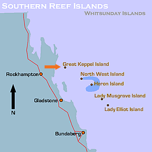 great keppel island Map