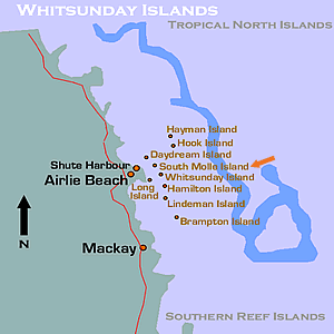 south molle island Map