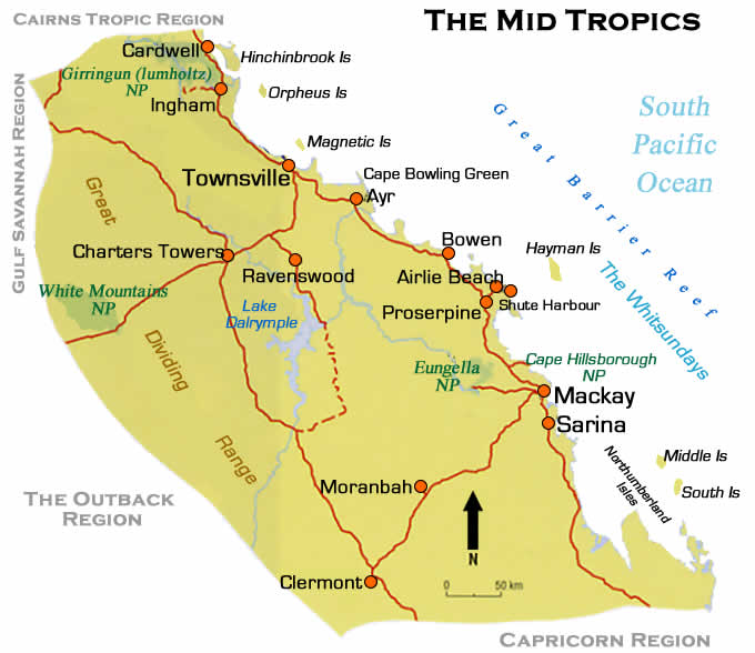 East Coast Whitsundays Regional Maps