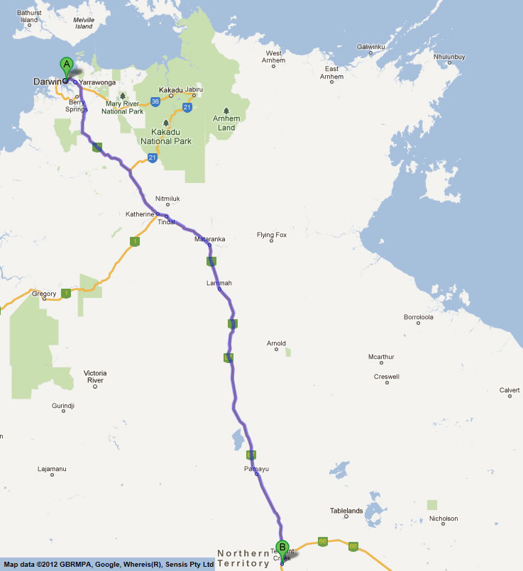 Adelaide To Darwin