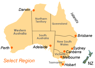 Select region for accommodation