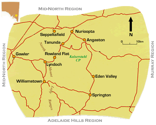 barossa valley maps