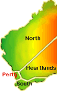Map of west australia