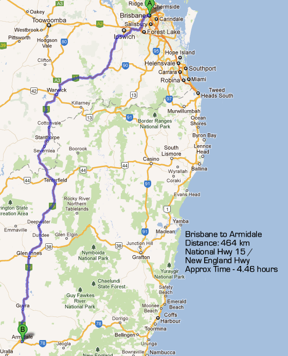 Brisbane Armidale Roadmap2 
