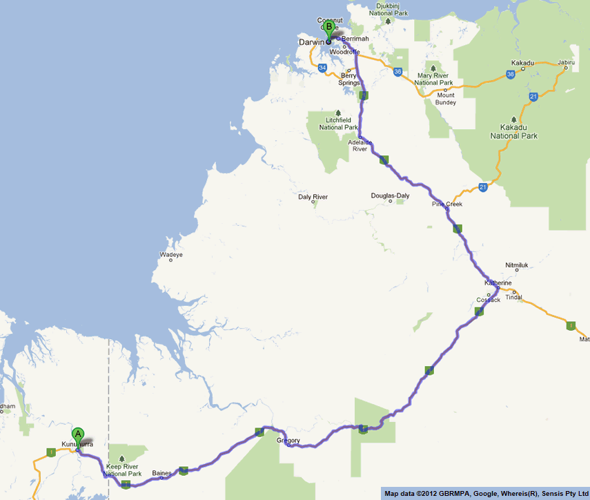Perth To Darwin Road Trip Map Road Maps Perth To Darwin Road Map 3